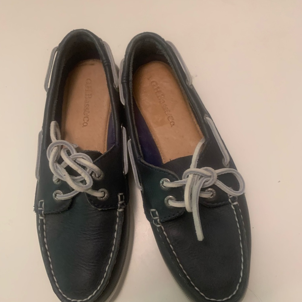 Classic gh bass bass Black Boat Shoes size 7